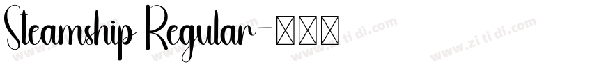 Steamship Regular字体转换